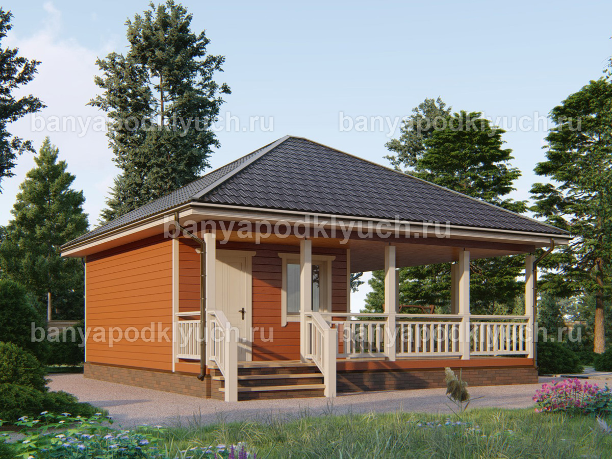 Каркасная баня 8x7.5 м Каркасная баня 8x7.5 м